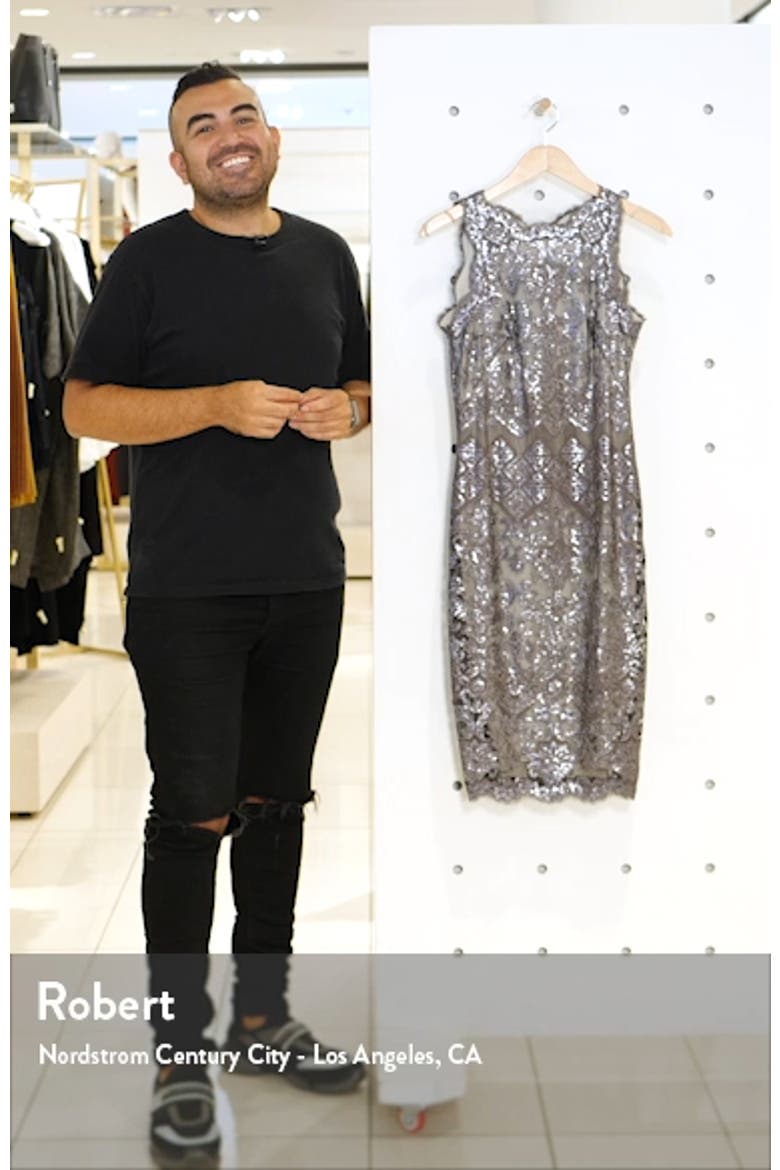 Sequin Lace Cocktail Dress video
