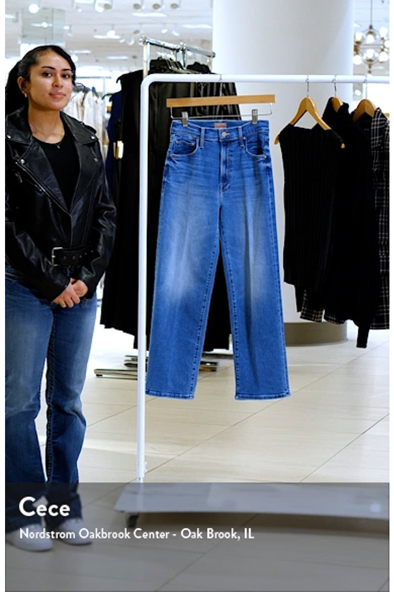 Lil' Zip Rambler Flood Jeans (Women) | Nordstrom