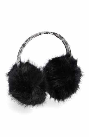 Steve Madden Faux Leather & Faux Fur Earmuffs