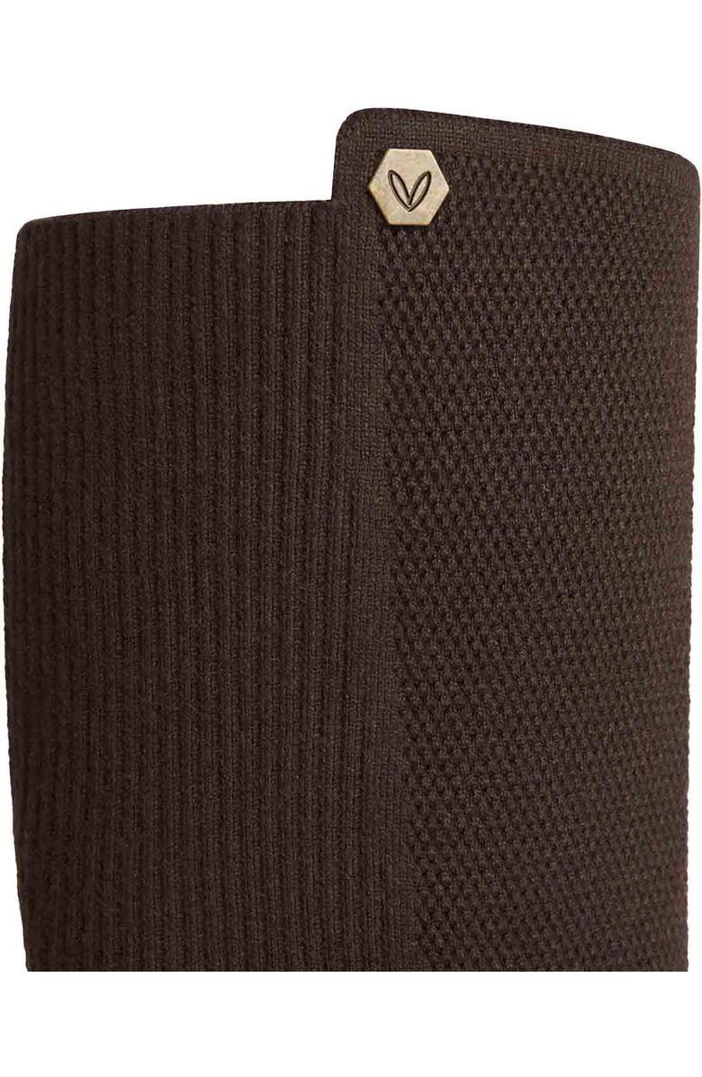 VIVAIA Round-Toe Stretchy Wool Knee-High Boots, Alternate, color, Dark Chocolate