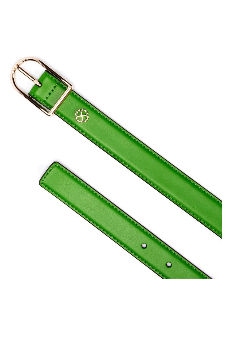 leather belt, Alternate, color, KS GREEN