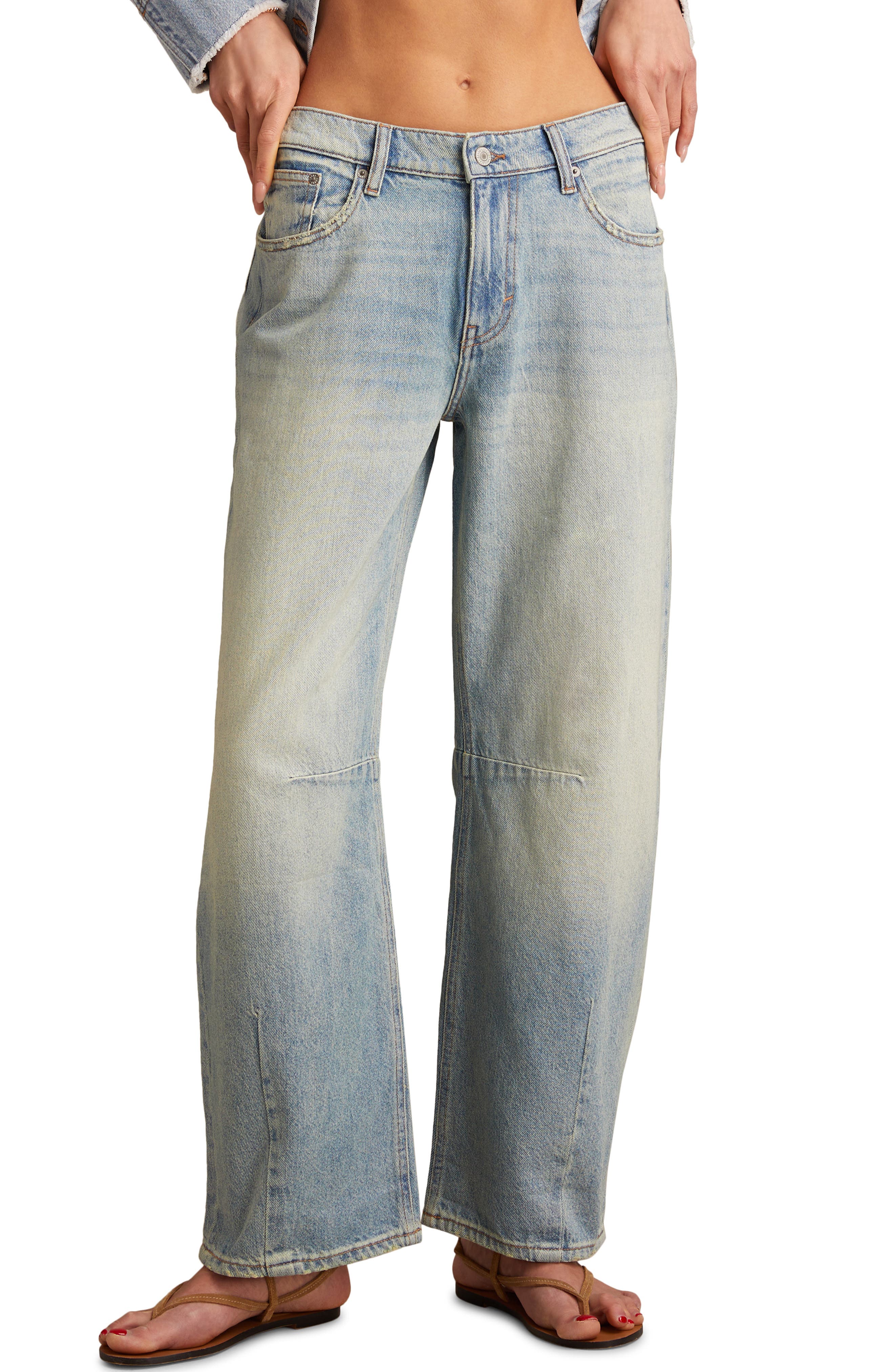 Lucky Brand Barrel Wide Leg Jeans