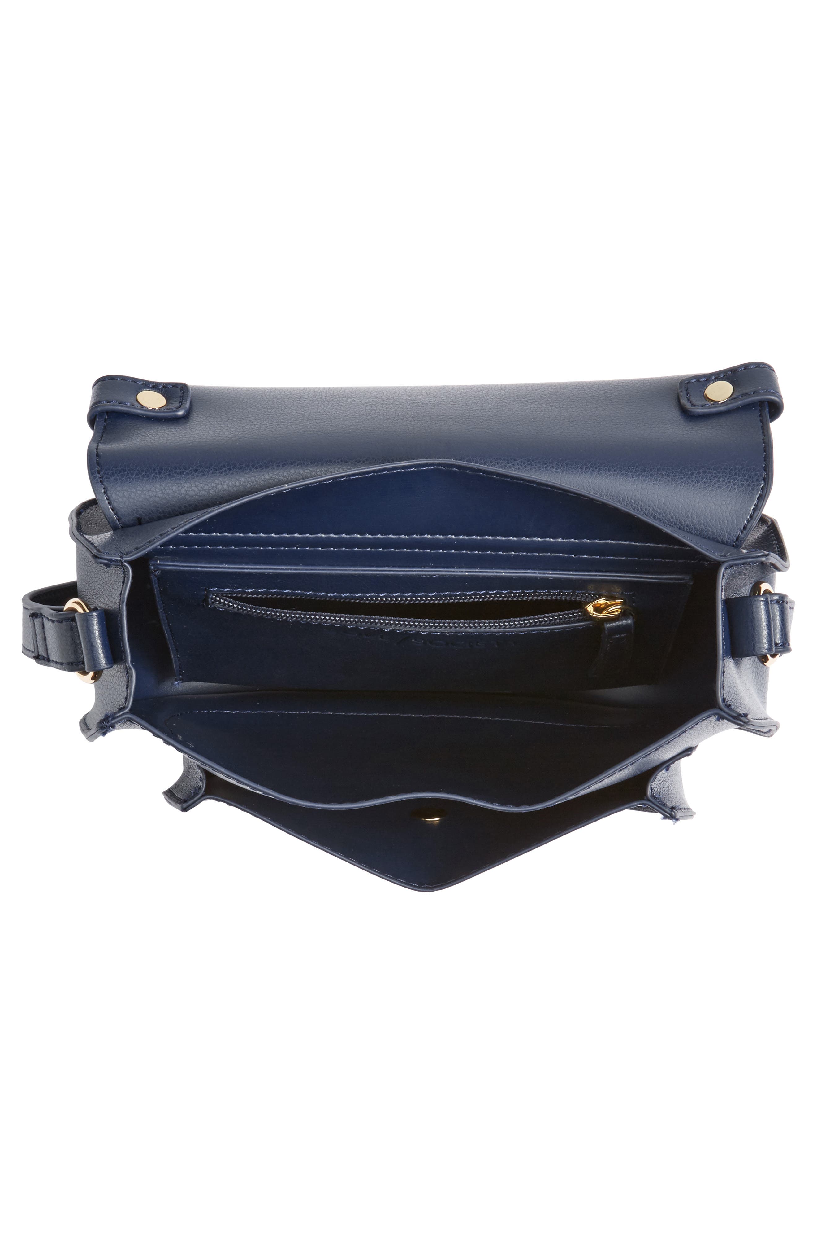 Sole Society Faux Leather Crossbody Bag, Alternate, color, 
