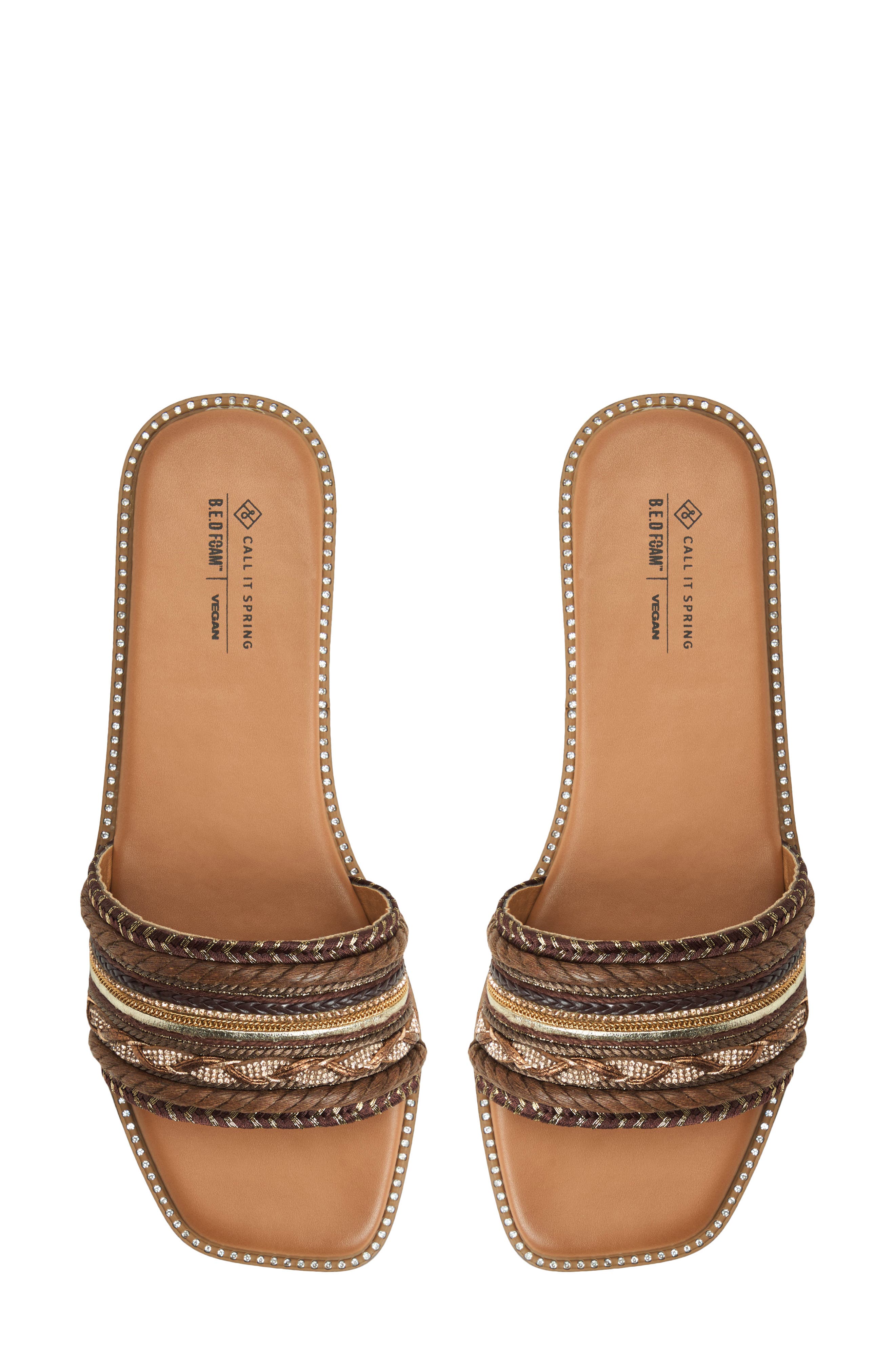 Call It Spring By Aldo Indiya Embellished Slide Sandal, Alternate, color, 