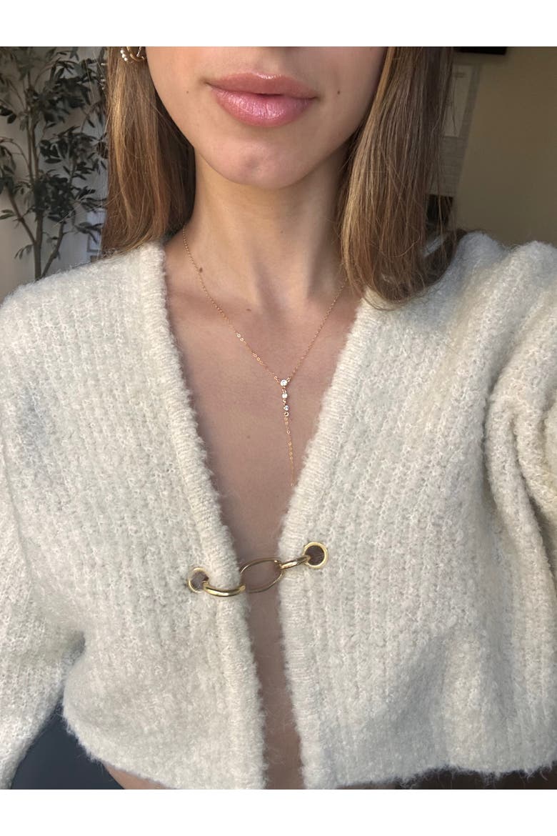 Miley Lariat Necklace, Alternate, color, Gold