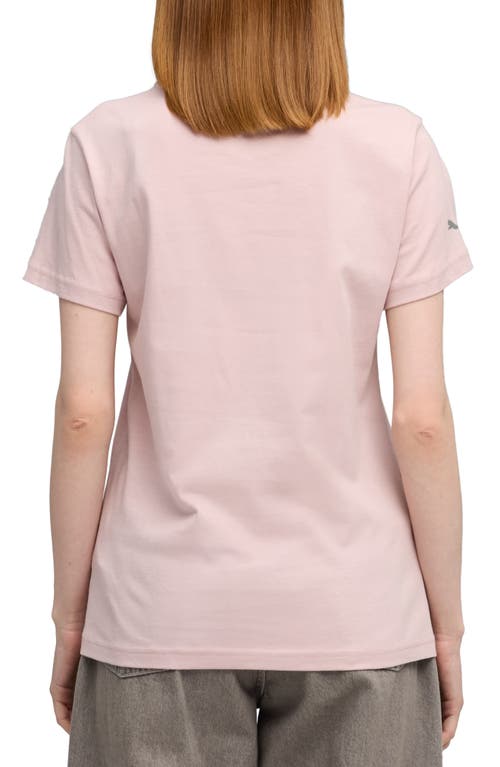 Puma X Ferrari Sportswear Cotton Graphic T-shirt In Pink