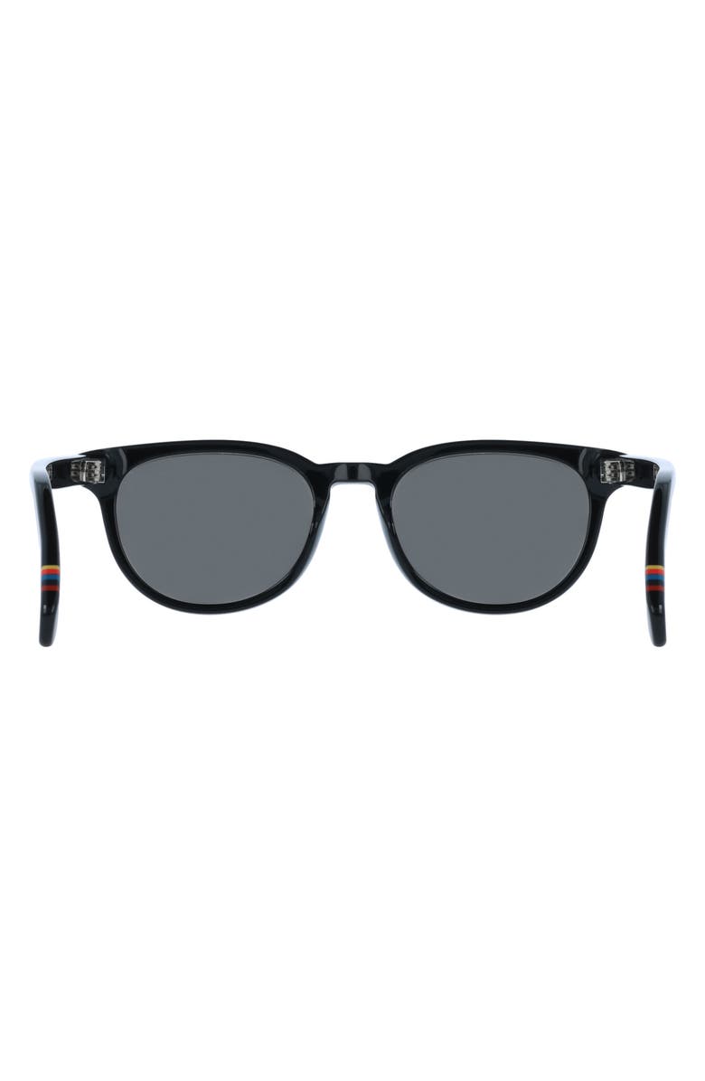 Paul Smith 52mm Oval Sunglasses, Alternate, color, Black