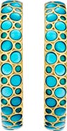 Jan Leslie Bubble Hoop Gold Vermeil Sterling Earrings