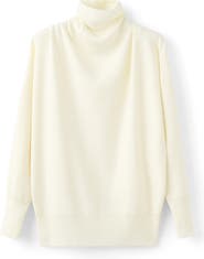 MANGO Ruched Turtleneck Sweater