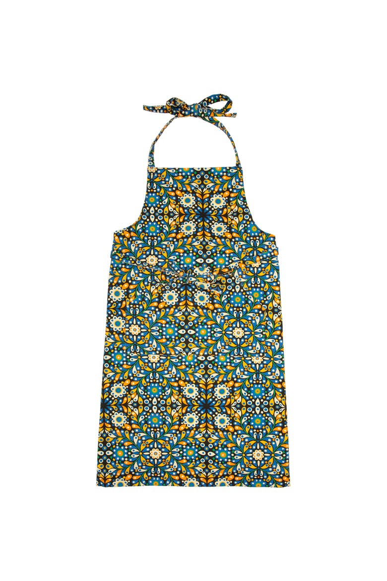 Apron With Pocket Confetti Blue, Main, color, Confetti Blue