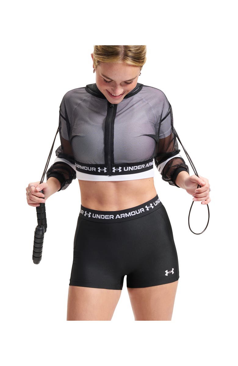 Under Armour HeatGear<sup>®</sup> Shorty 3-Inch Shorts, Alternate, color, Ultimate Black / / White