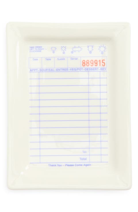 Guest Check Stoneware Tray