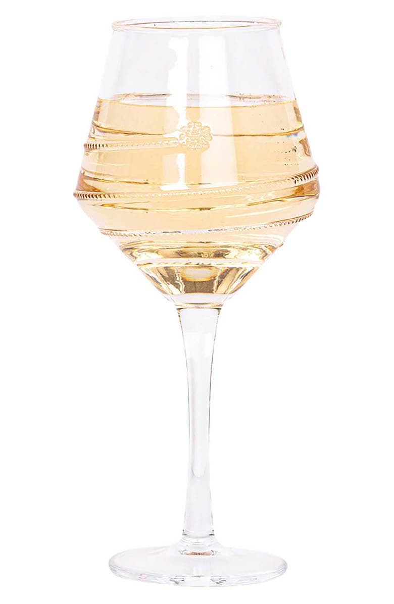 Juliska Amalia Acrylic Set of 4 Wine Glasses, Alternate, color, Clear