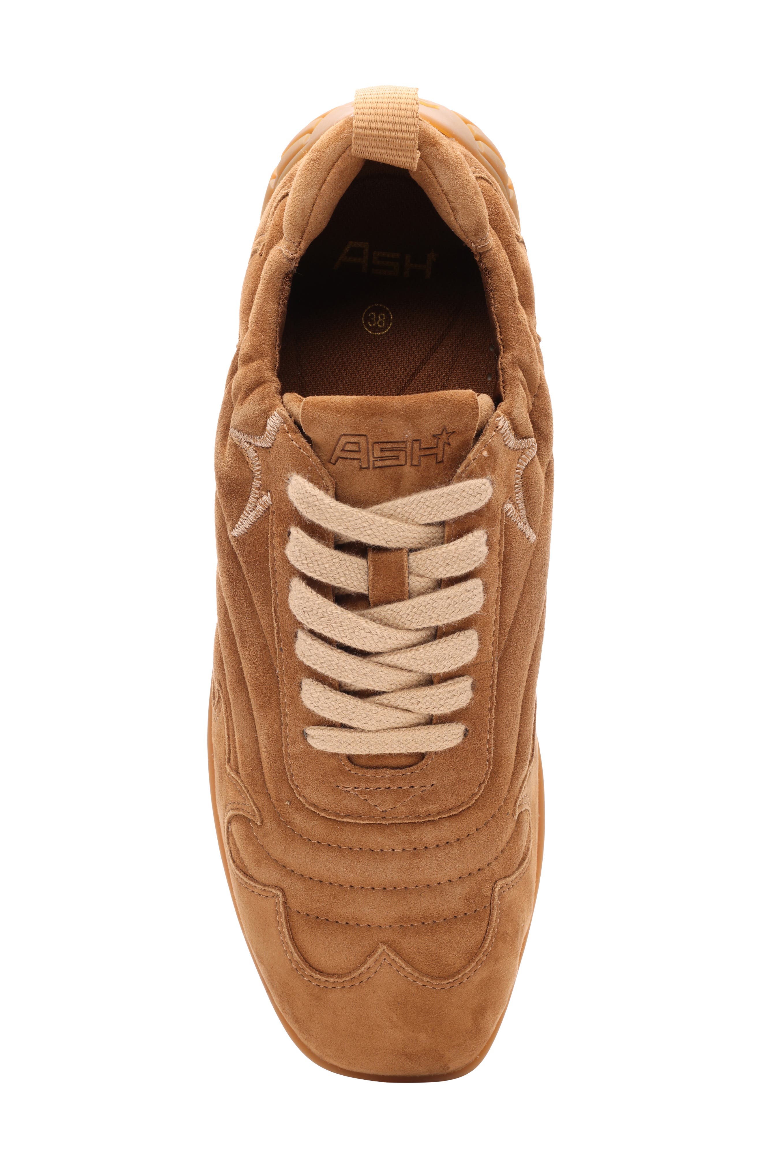Ash Miura Lace-Up Sneaker, Alternate, color, Saddle