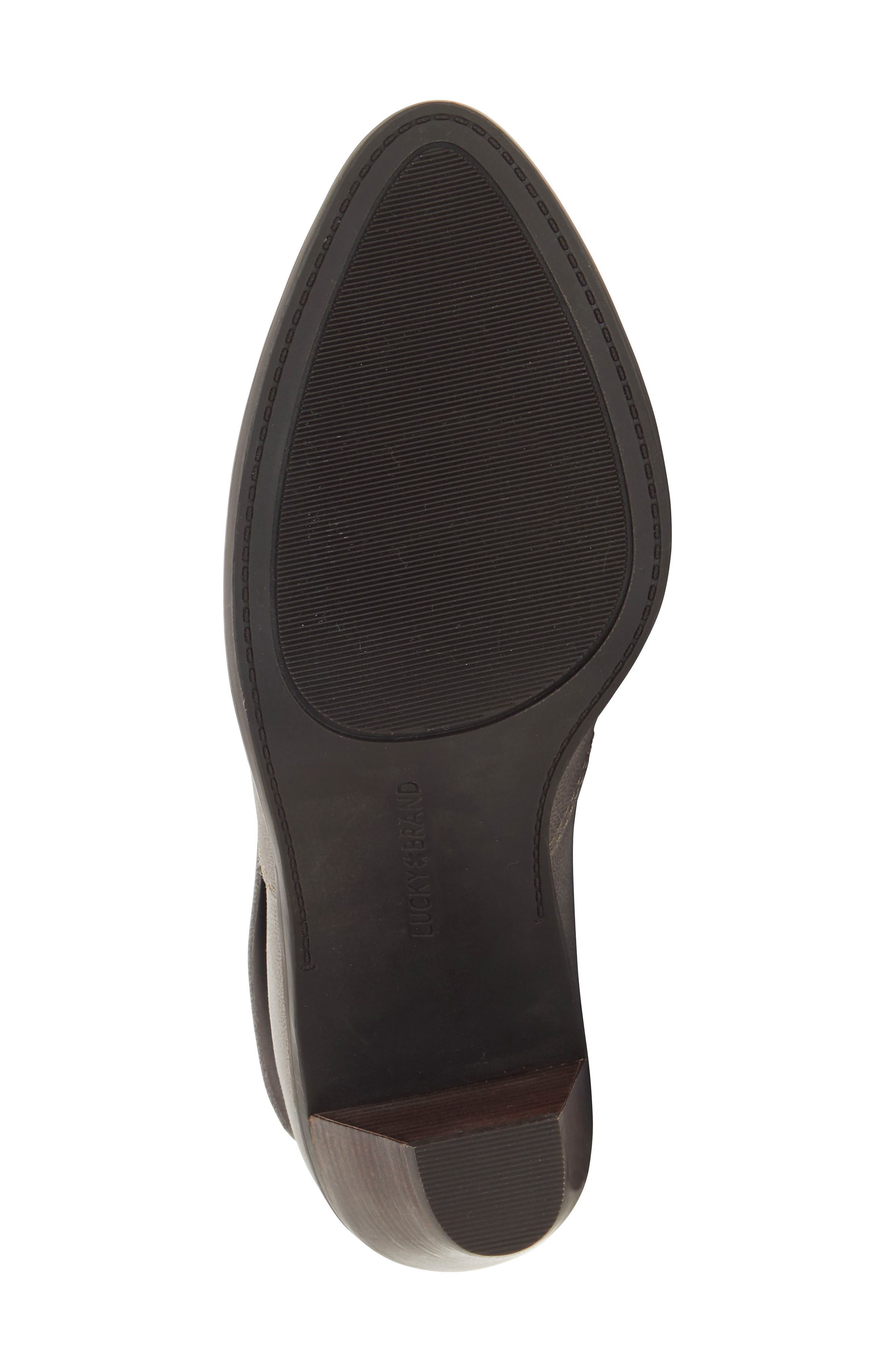 Nycott Leather Bootie, Alternate, color, TITANIUM LEATHER GREY