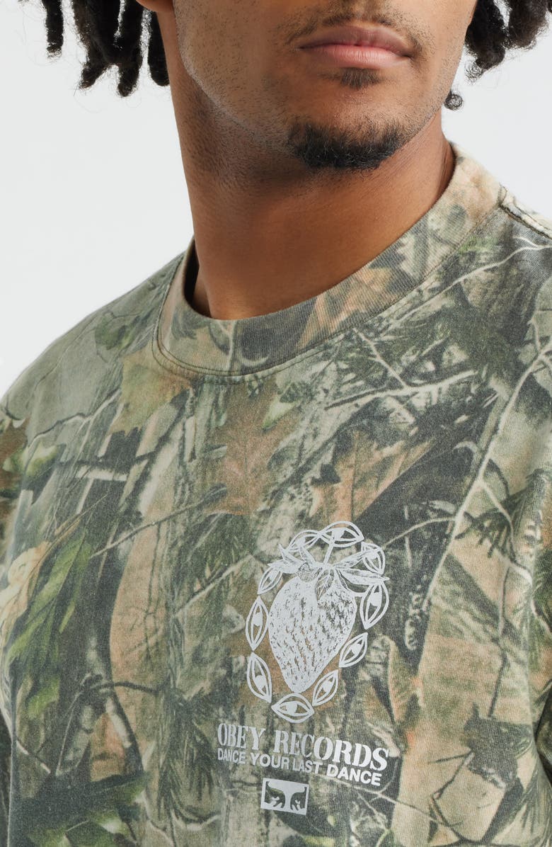 Obey Garden Graphic T-Shirt, Alternate, color, Leaf Camo