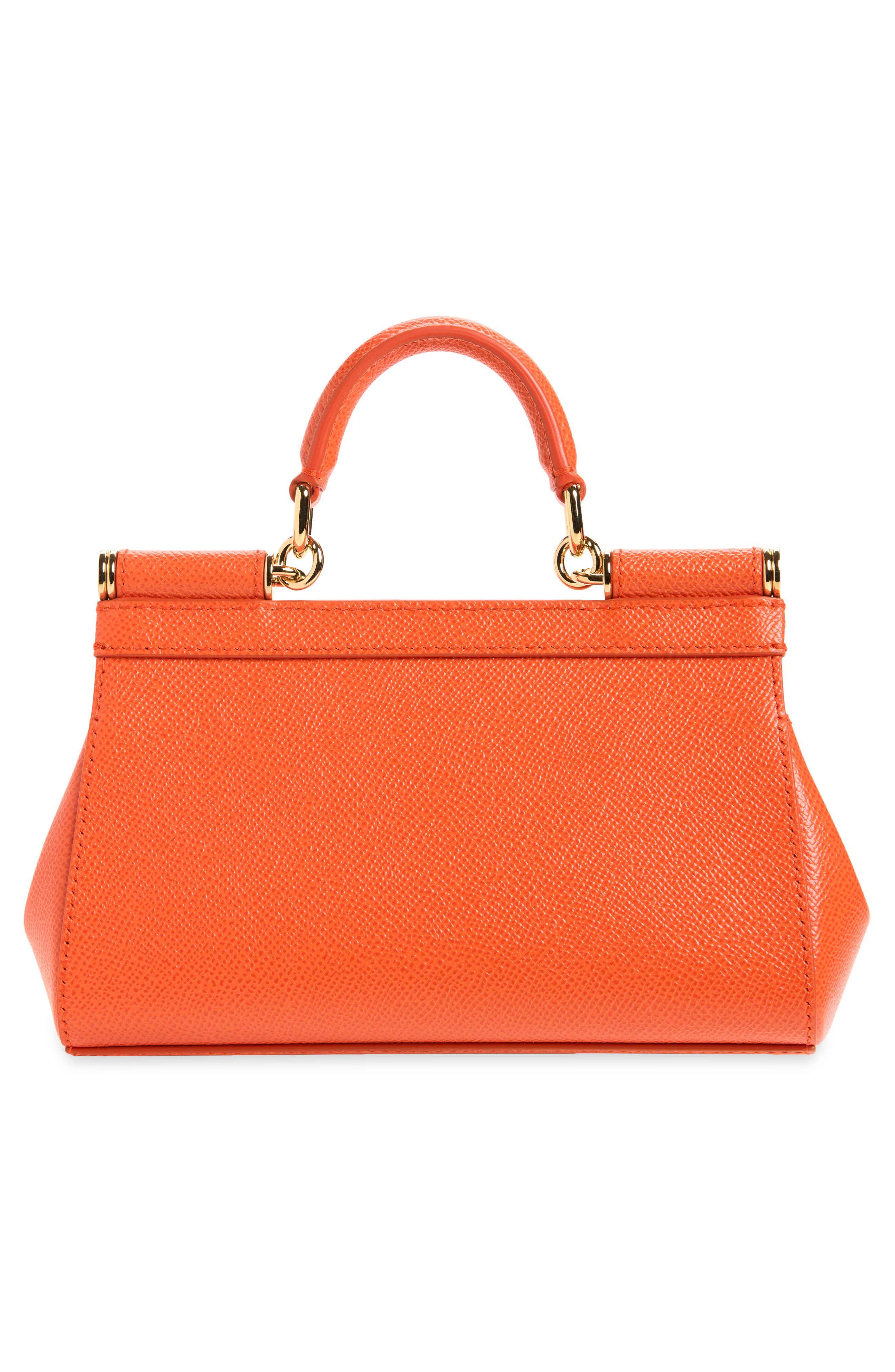 Sicily Leather Top Handle Bag, Alternate, color, 81166 ORANGE