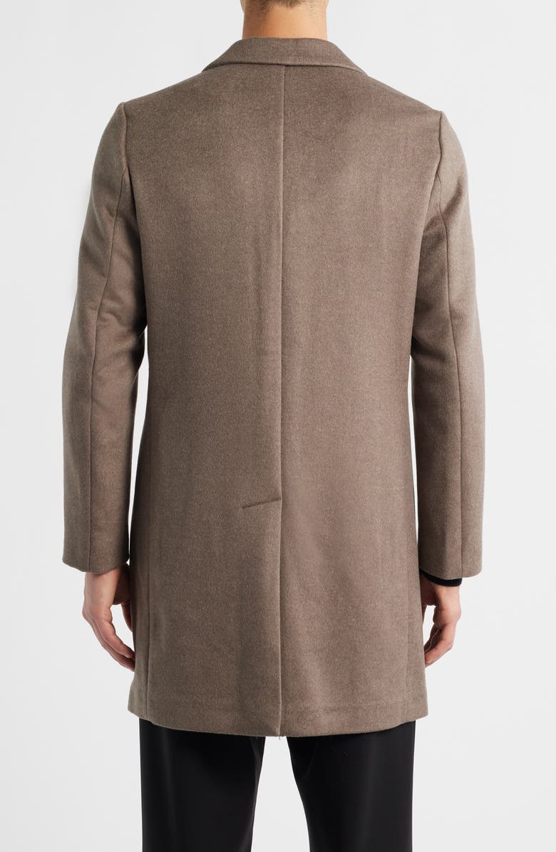 Reiss Gable Wool Blend Overcoat, Alternate, color, Mouse Melange