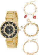 True Religion Round Logo Bracelet Watch & Bracelets Set, 33.1mm