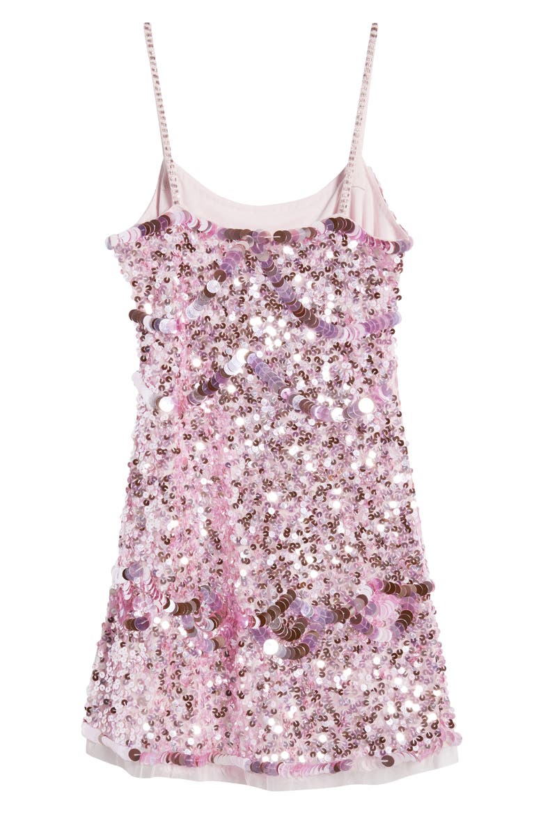 Kids' Liria Sequin Embellished Dress, Alternate, color, LIGHT PINK