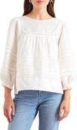 Paneros Clothing Dawn Lace Inset Cotton Blouse