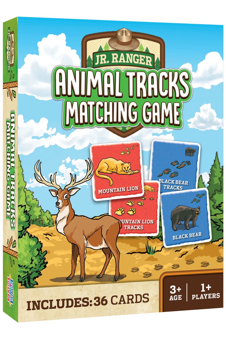Jr Ranger - Animal Tracks Matching Game, Main, color, Multicolor