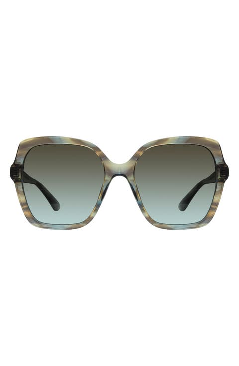 56mm Gradient Square Sunglasses