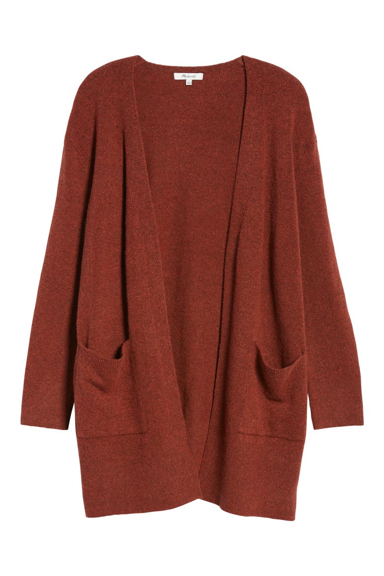 Kent Cardigan Sweater, Alternate, color, NUTMEG