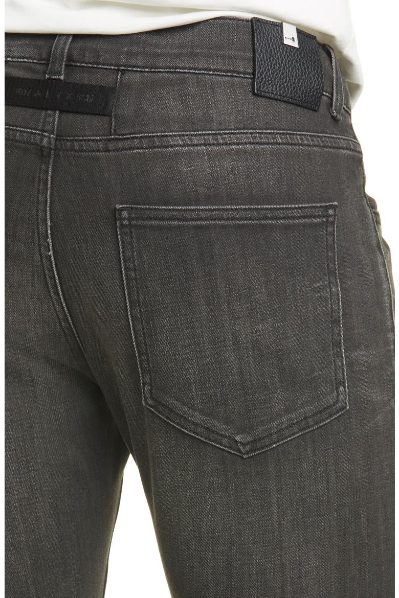 Classic Roller Coaster Buckle Jeans, Alternate, color, BLACK
