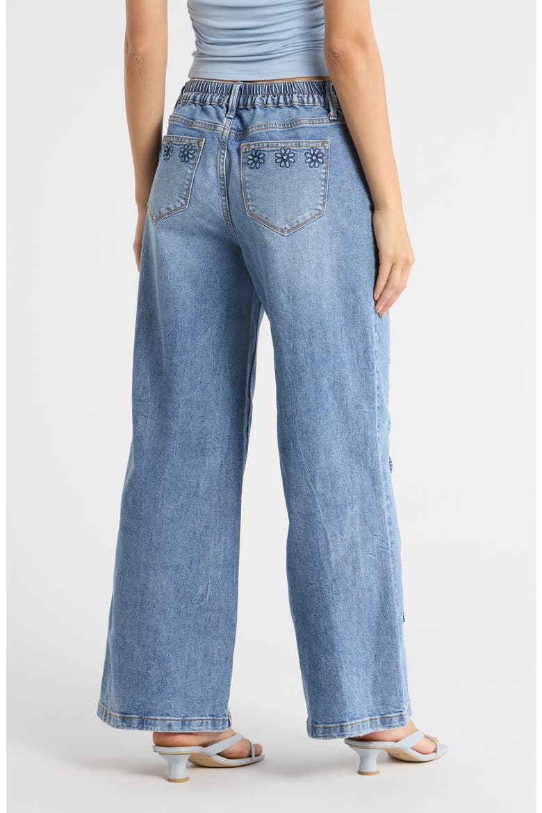 Eloise Wide Leg Jeans, Alternate, color, MEDIUM WASH