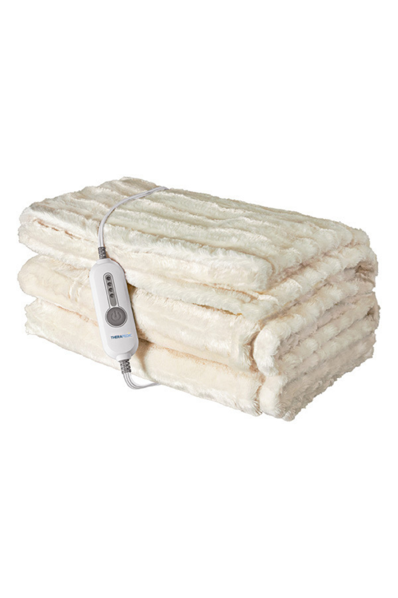 50" x 70" Heated Throw, Main, color, Ivory