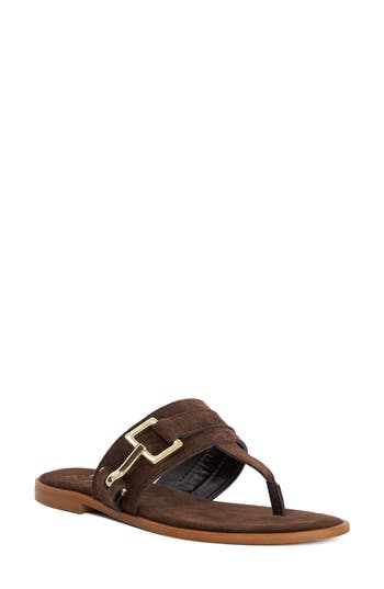 Dune London Lotica Sandal in Brown Suede at Nordstrom Rack, Size 36