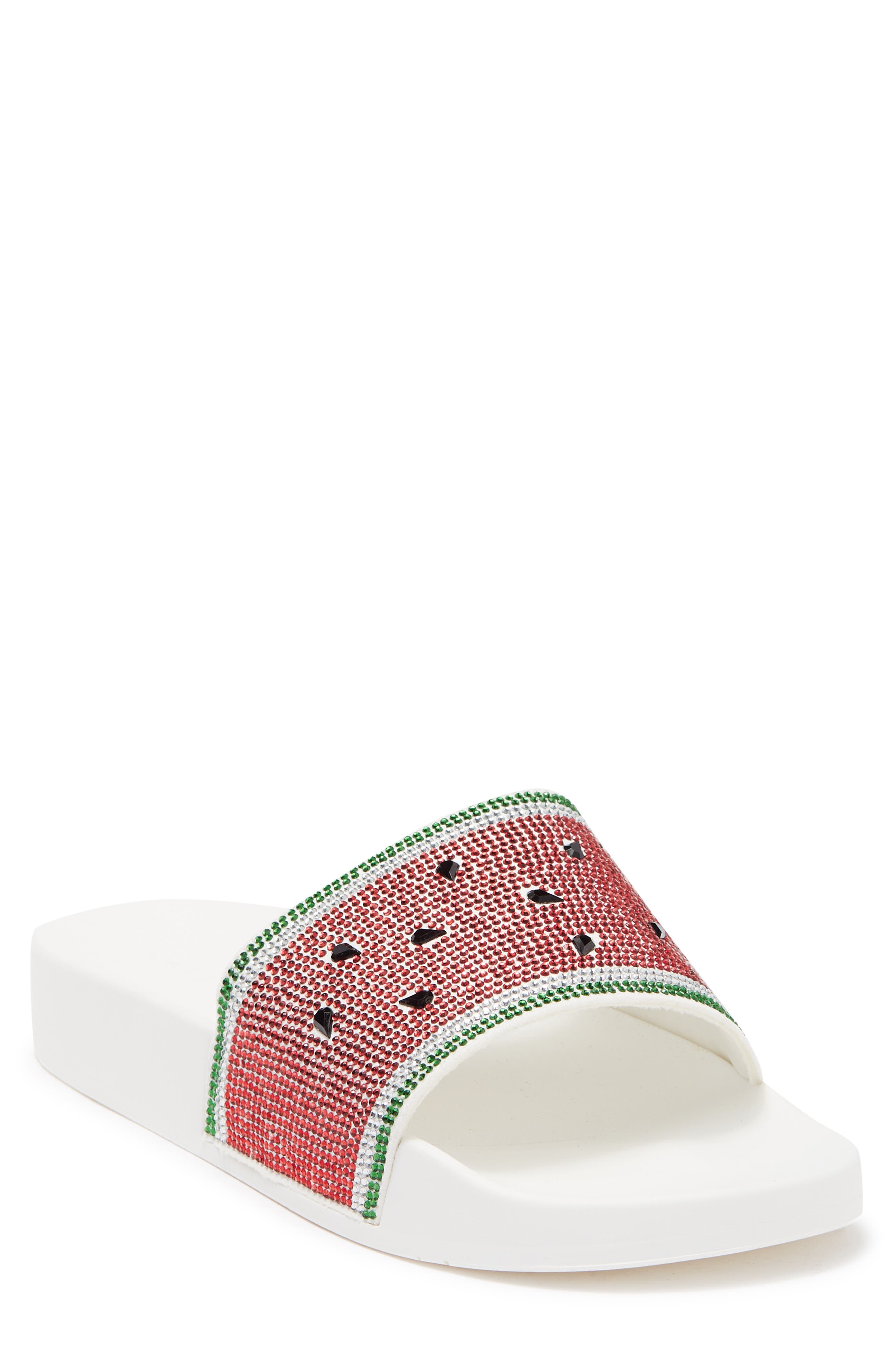Katy Perry The Jimmi Watermelon Embellished Slide Sandal, Main, color, 