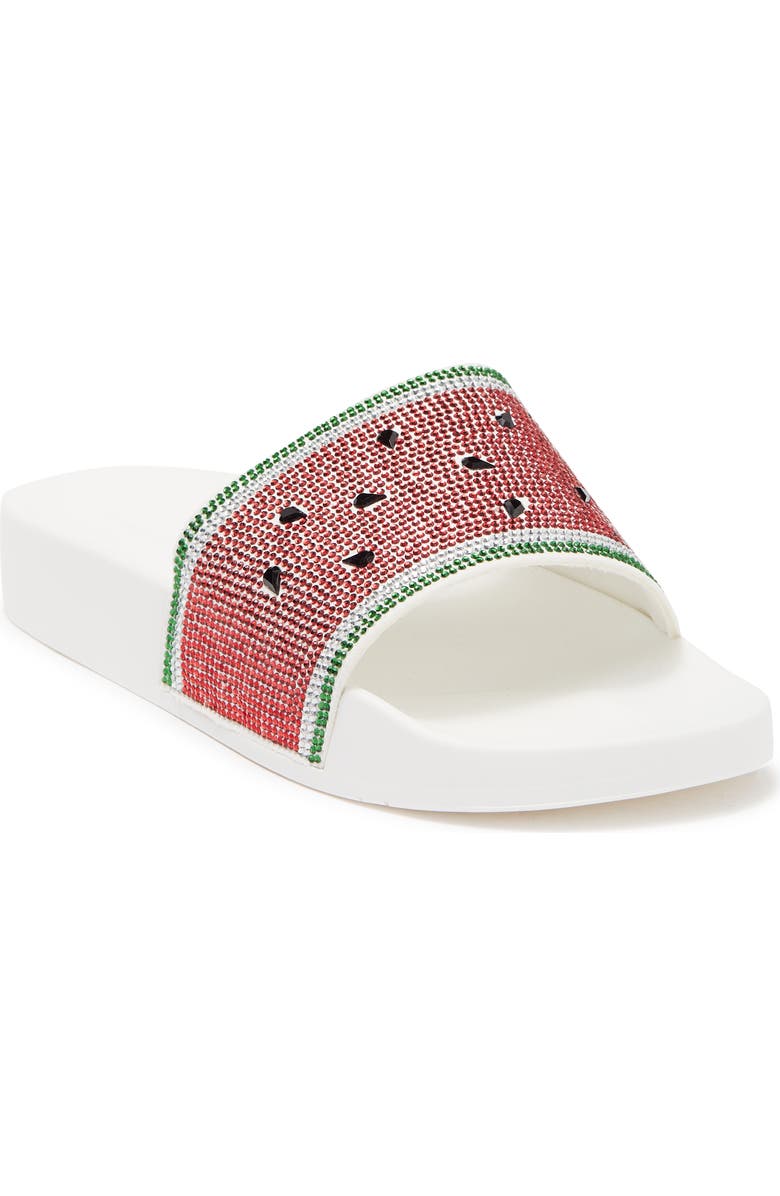 Katy Perry The Jimmi Watermelon Embellished Slide Sandal, Main, color,