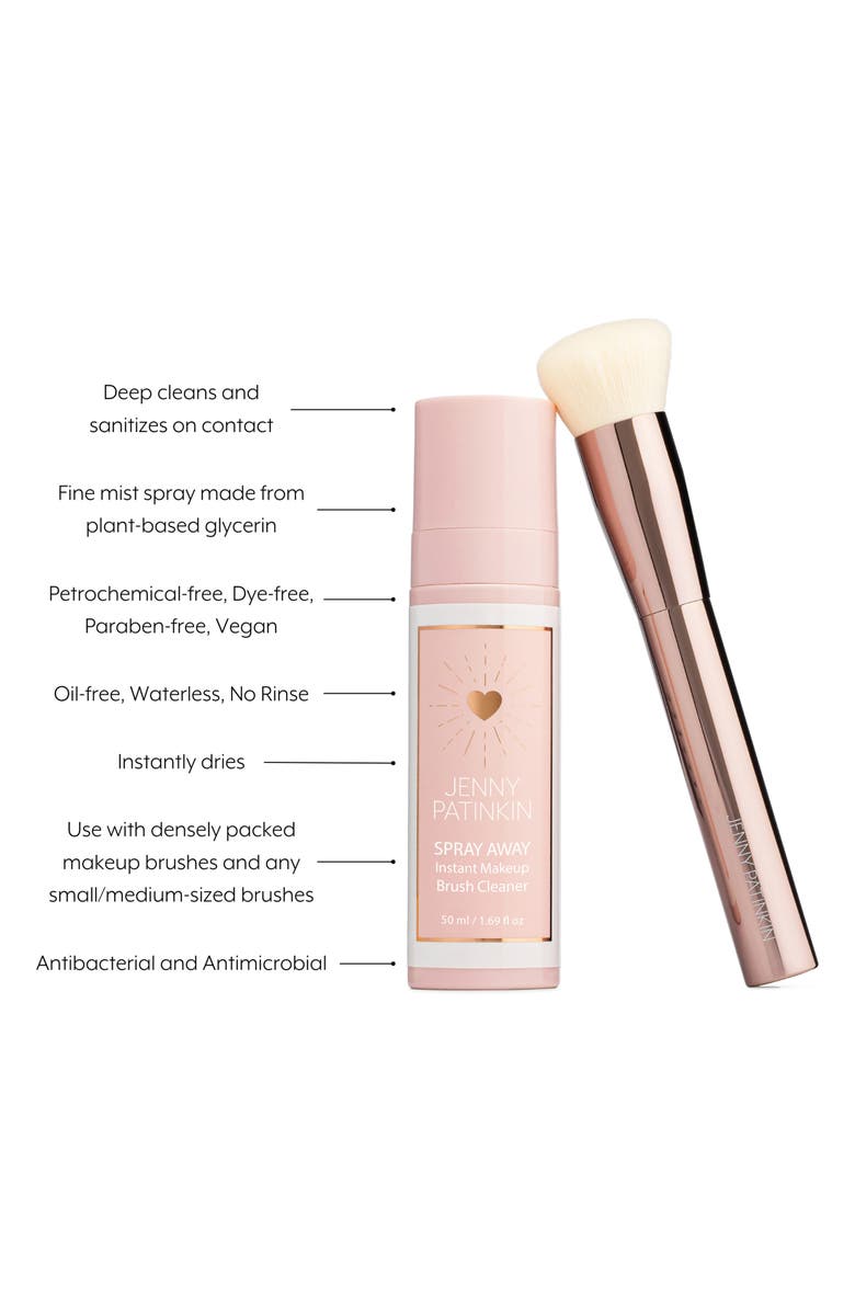 Jenny Patinkin Spray Away Instant Makeup Brush Cleanser, Alternate, color,