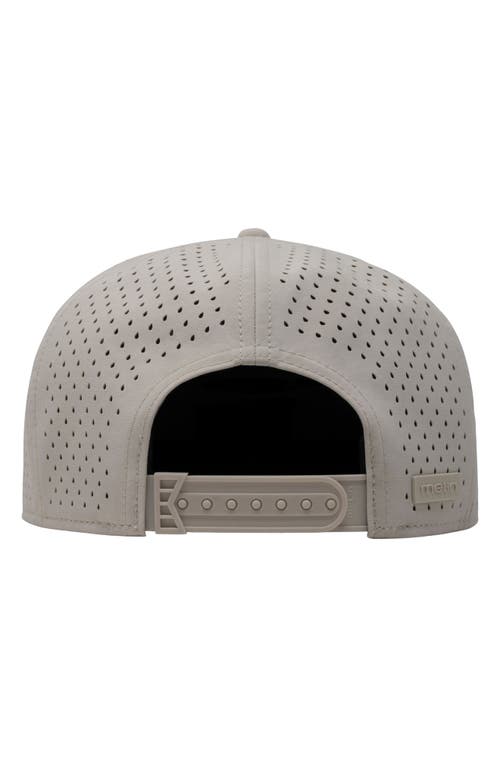 Melin Trenches Icon Hydro Camo Performance Snapback Hat In Gray