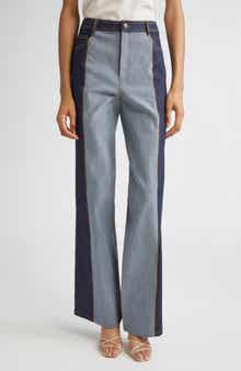 Cinq à Sept Francine Contrast Wide Leg Jeans