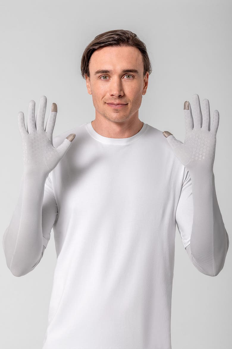 Culebra Long Full Finger UV Sun Gloves, UPF 50+ Sun Protection, Alternate, color, Sleek Grey