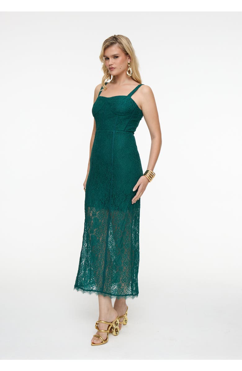 BEAUUT Premium Lace Corset Dress, Alternate, color, Emerald Green