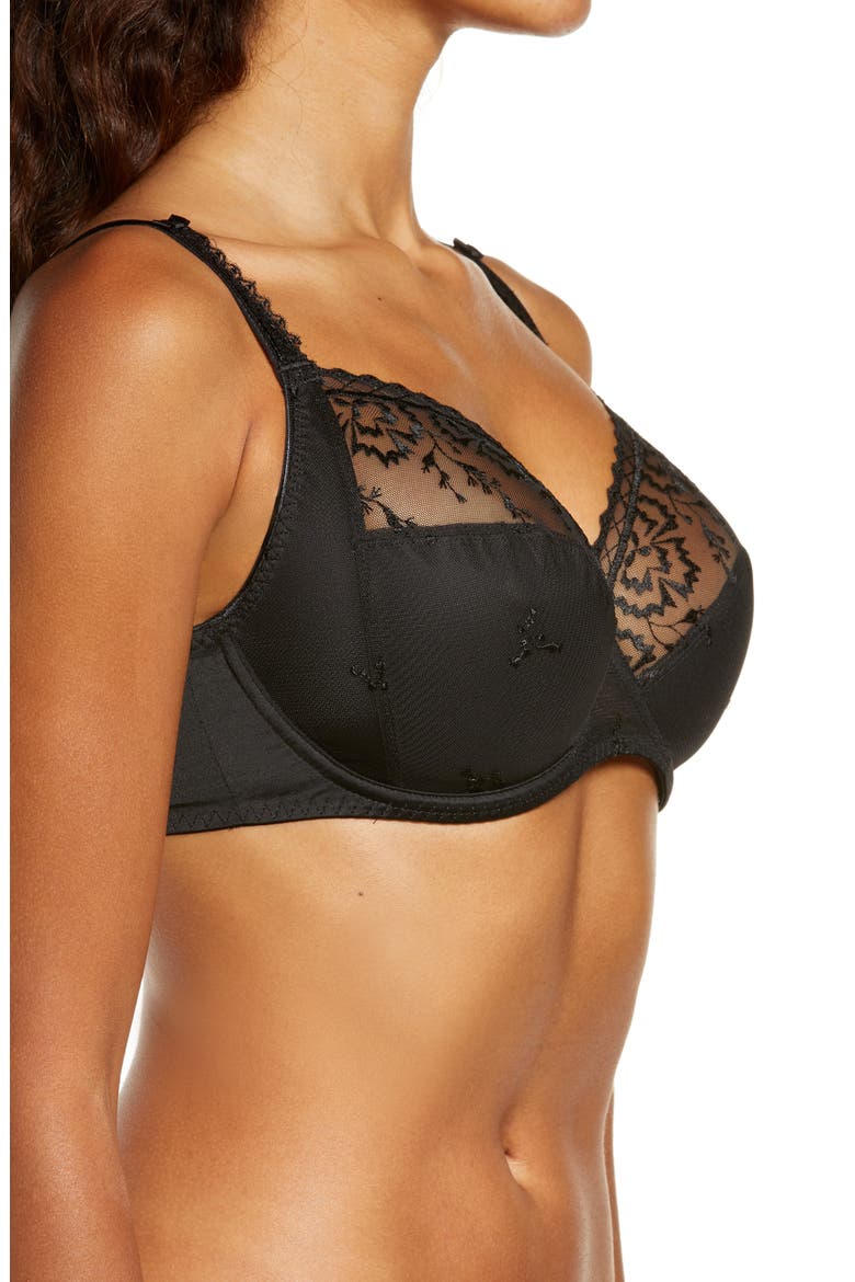 Every Curve Full Coverage Underwire Bra, Alternate, color, BLACK