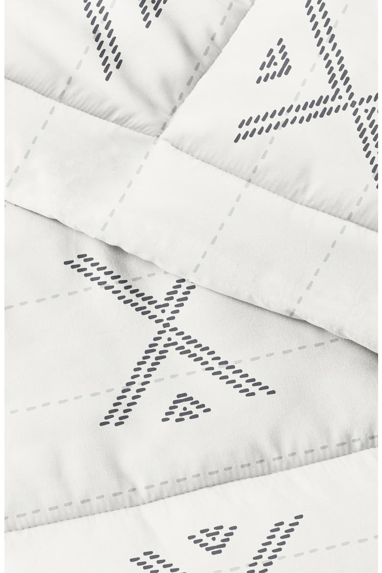 Premium Down Alternative Urban Stitch Patterned Comforter Set, Alternate, color, GRAY