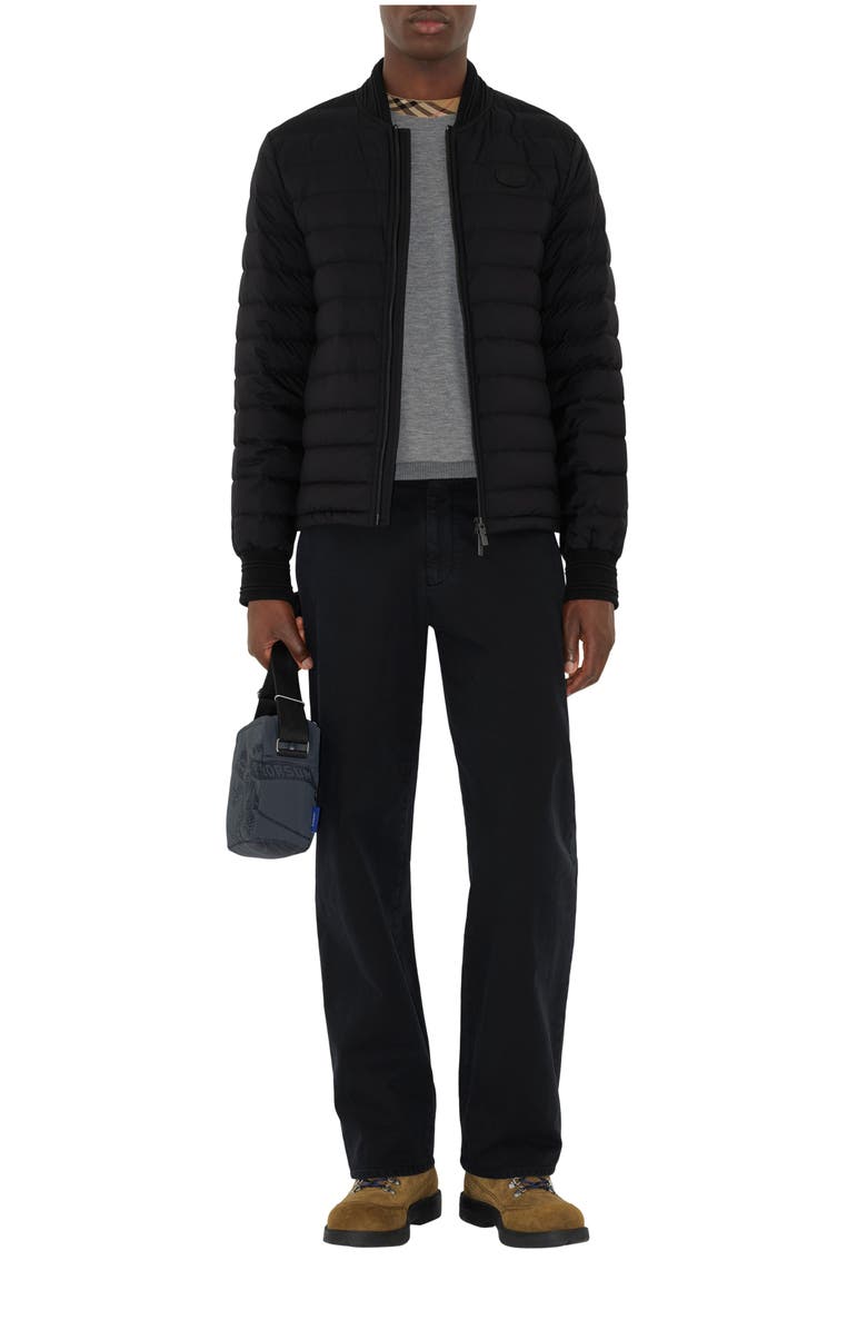 Burberry Nylon Puffer Jacket, Main, color, Black