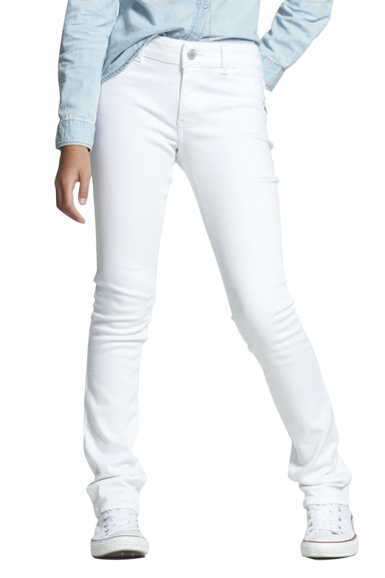 Kids' Chloe Skinny Jeans, Alternate, color, SNOW
