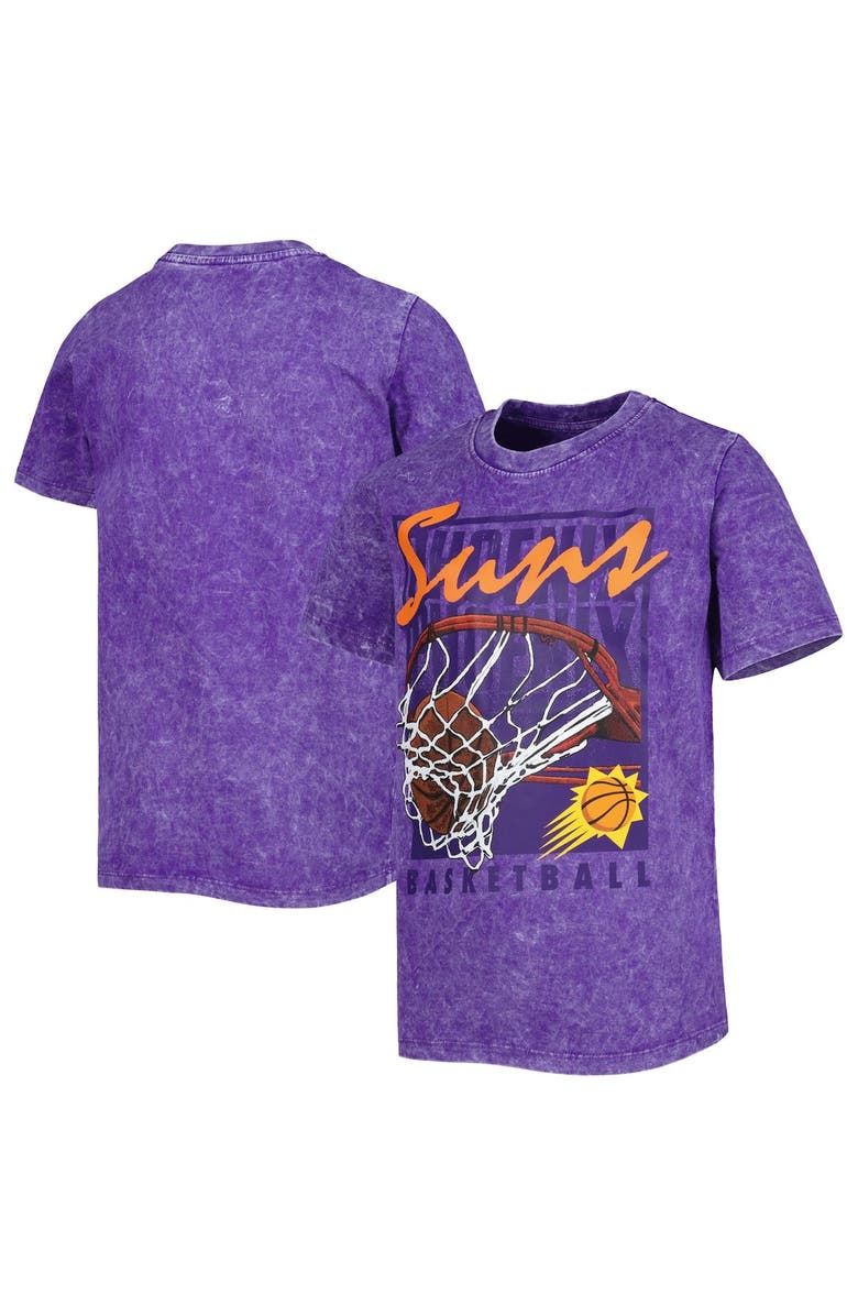 Outerstuff Youth Purple Phoenix Suns Mineral Wash Headliner T-Shirt, Main, color, 