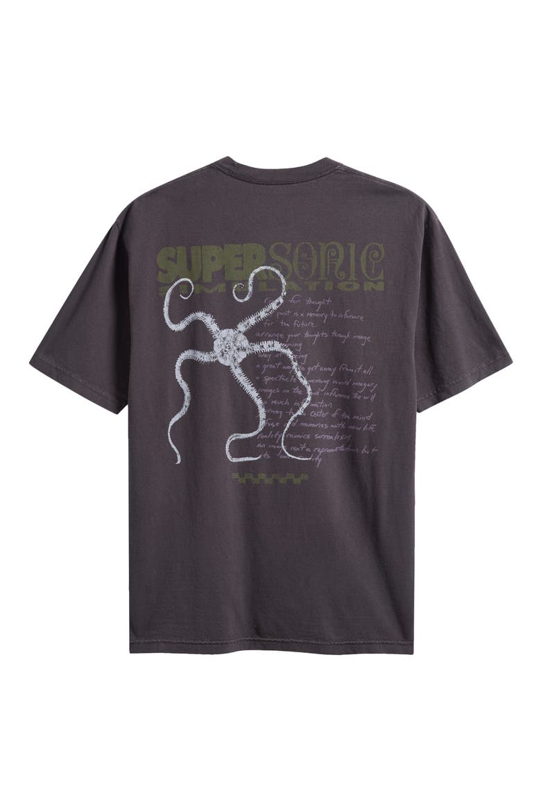 Simulation Graphic T-Shirt, Alternate, color, FADED BLACK