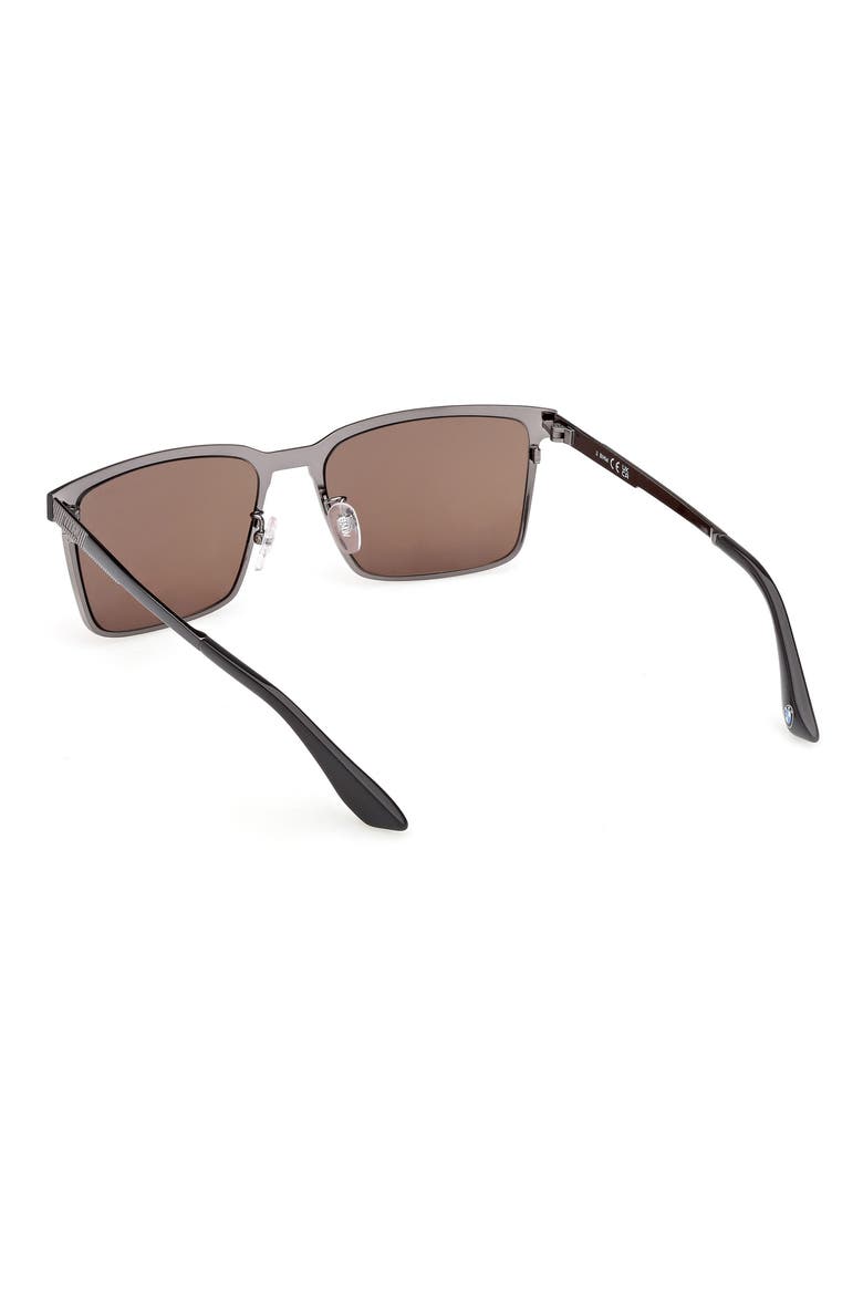 57mm Sunglasses, Alternate, color, MATTE GUNMETAL / ROVIEX
