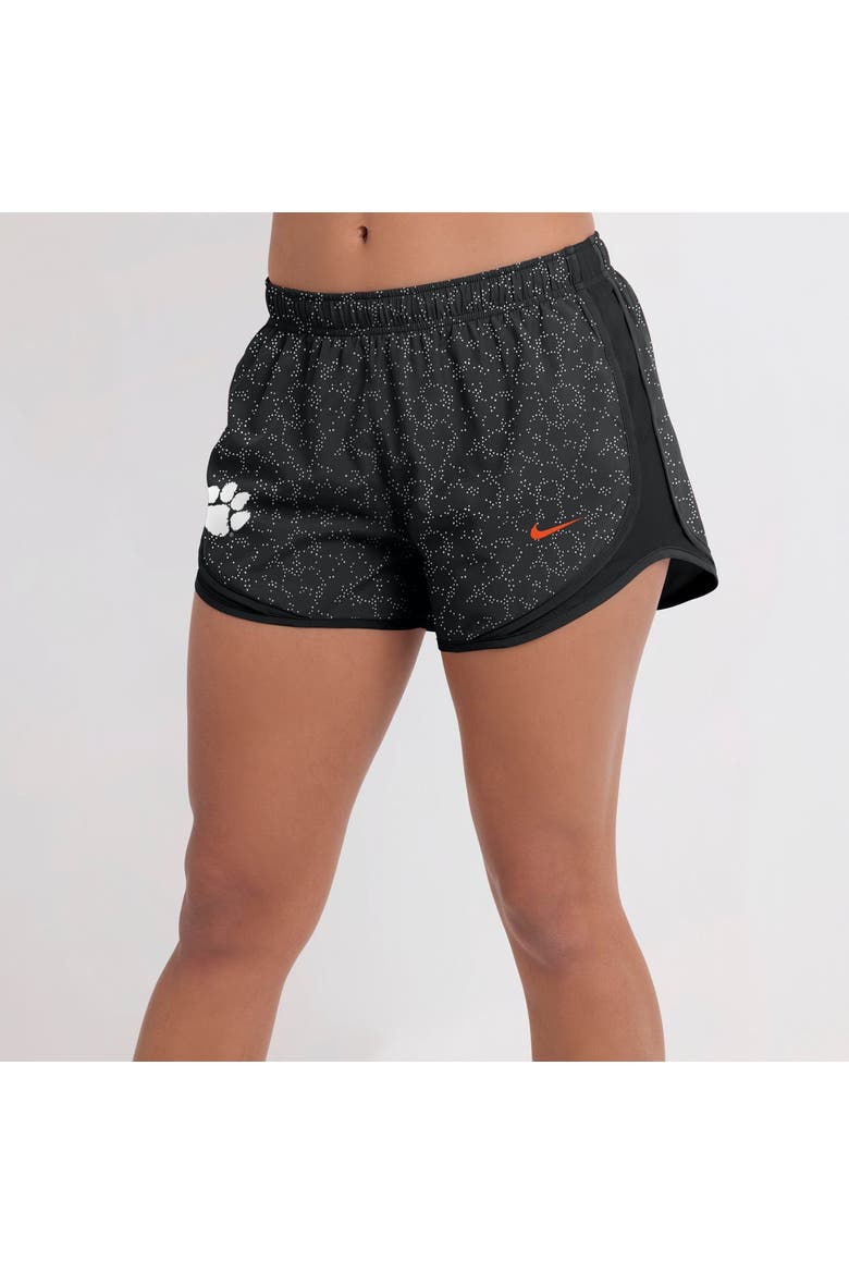Women's Nike Black Clemson Tigers Tempo Pattern Dri-FIT Shorts, Main, color, Black