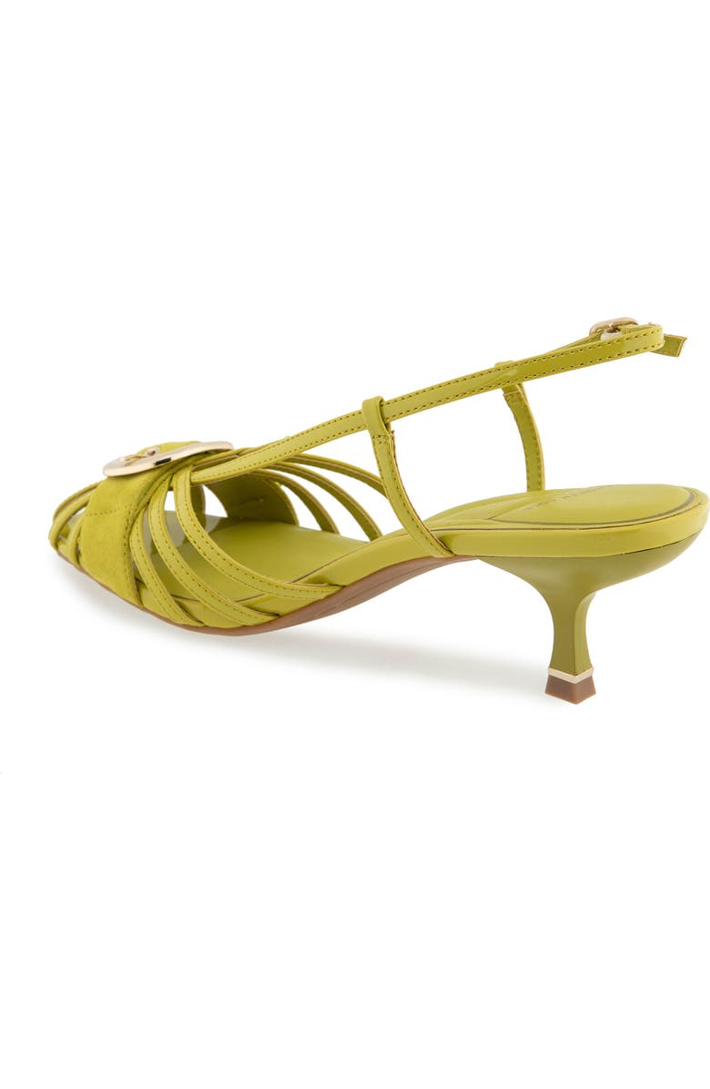 Kenneth Cole Glenda Slingback Sandal, Alternate, color, Chartreuse Patent