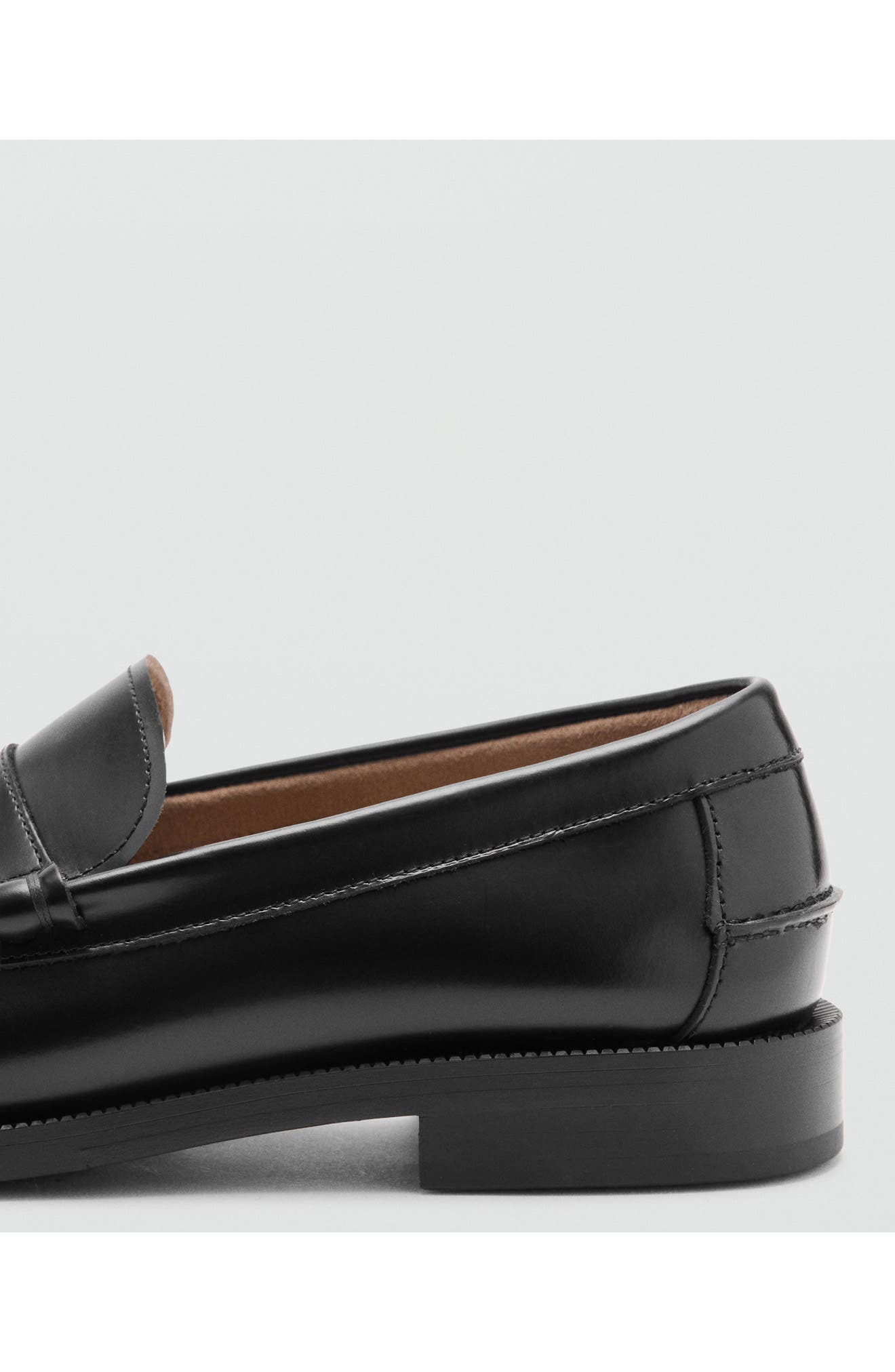 Leather Penny Loafer, Alternate, color, BLACK