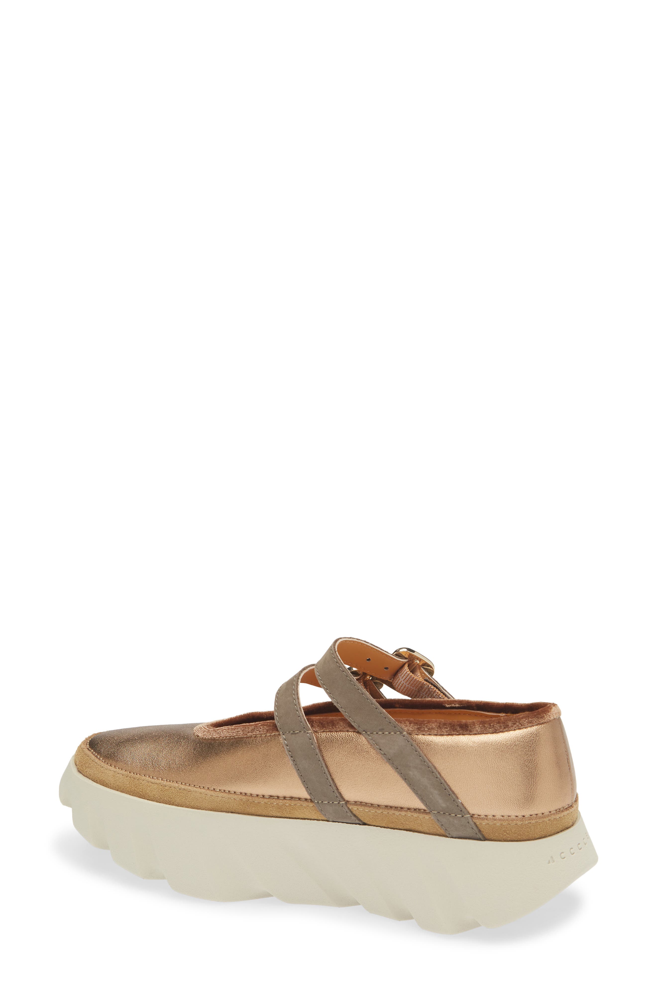 4CCCCEES Tura Ballet Platform Loafer, Alternate, color, Brass/ Brass